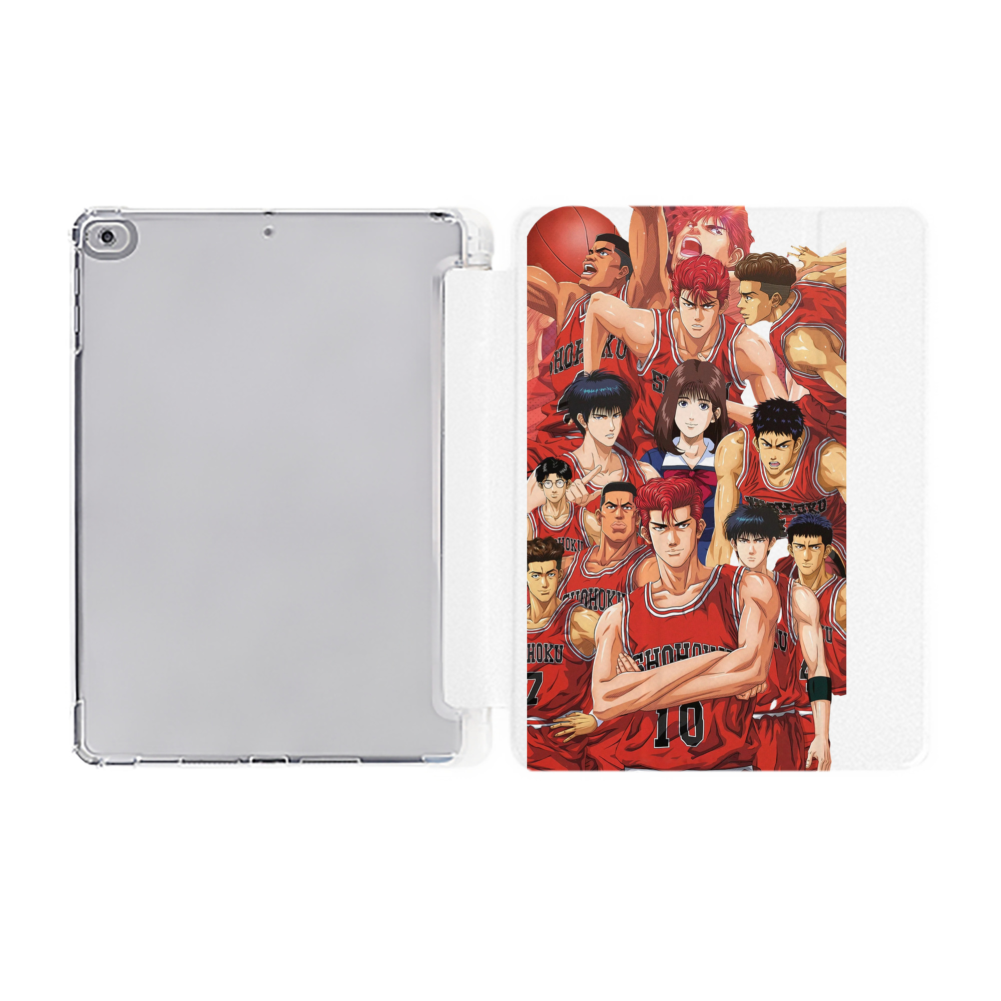 （画像用） SLAM DUNK／スラムダンク IPad ケース ペン収納付き 三つ折りスタンド PUレザー×シリコン 対応機種9.5/10.5/10.9インチ